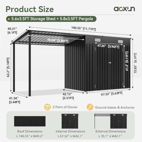 6x4フィートの屋外用収納庫＆ソーラー式屋根付きガゼボ（収納 - Outdoor Lighting For Gazebo のレビューと価格
