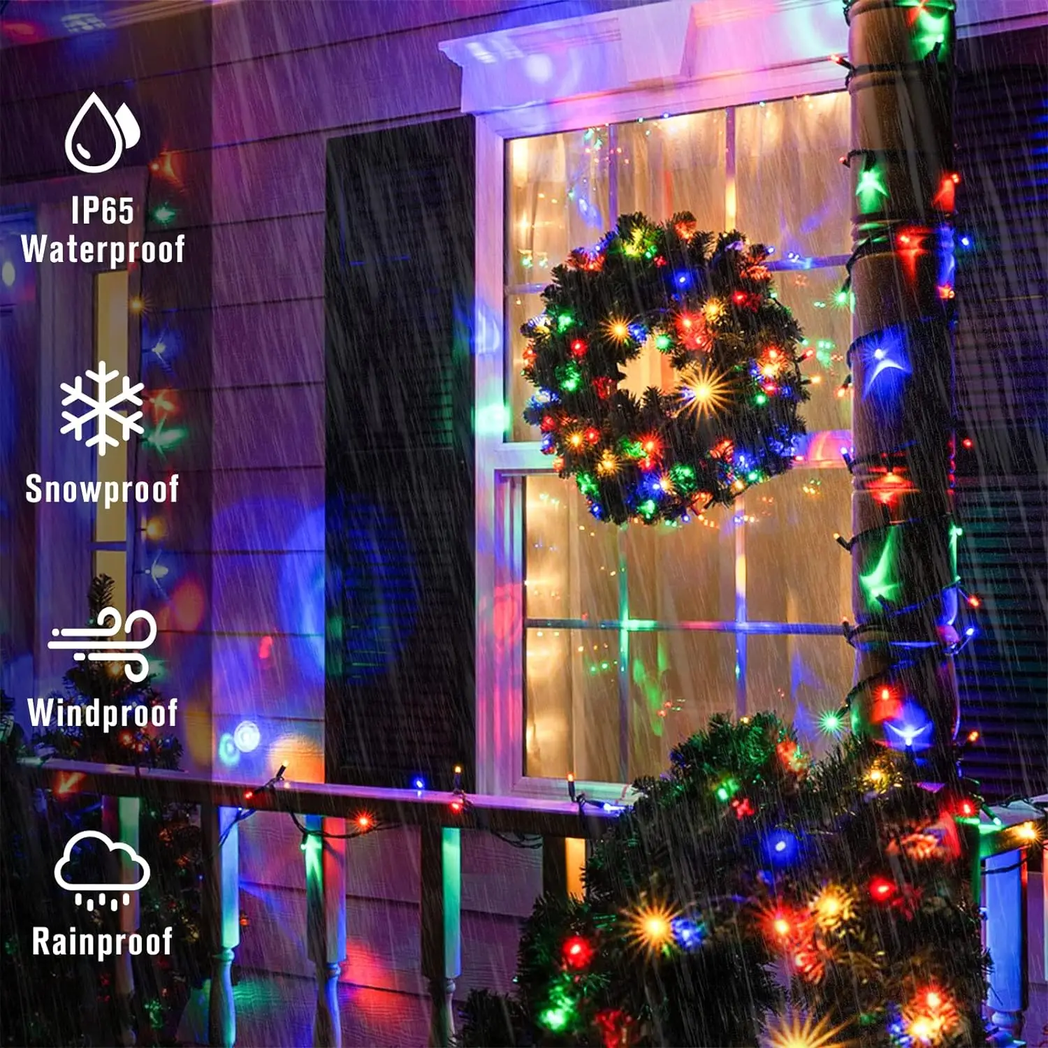 防水ソーラーLEDストリングライト,星空,大気,クリスマス, - Outdoor Lighting Led Fixtures のレビューと価格