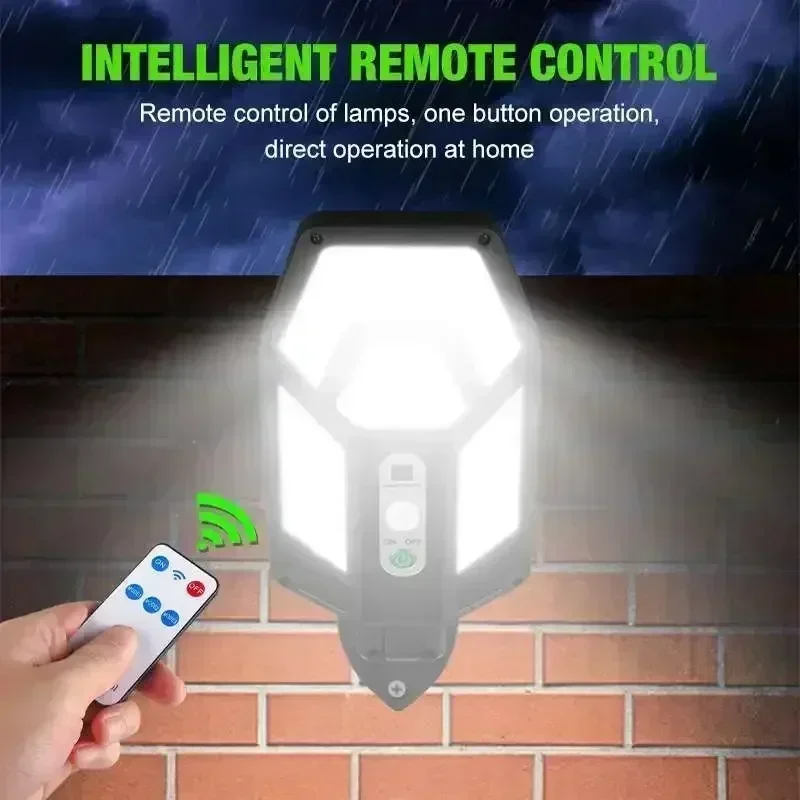 12000LM強力ソーラーウォールランプ、リモコン付き屋外I - Outdoor Lighting For Gazebo のレビューと価格